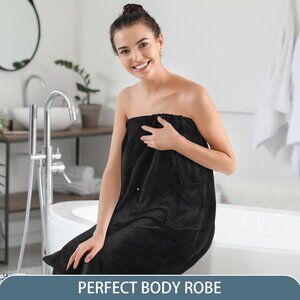 Spa Wrap Microfiber Lightweight Knee Length Bath Body Wrap